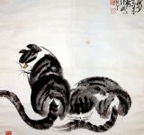 朱法鹏画猫