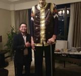 汇健生物董事长孙辉会见世界第一高人鲍喜顺